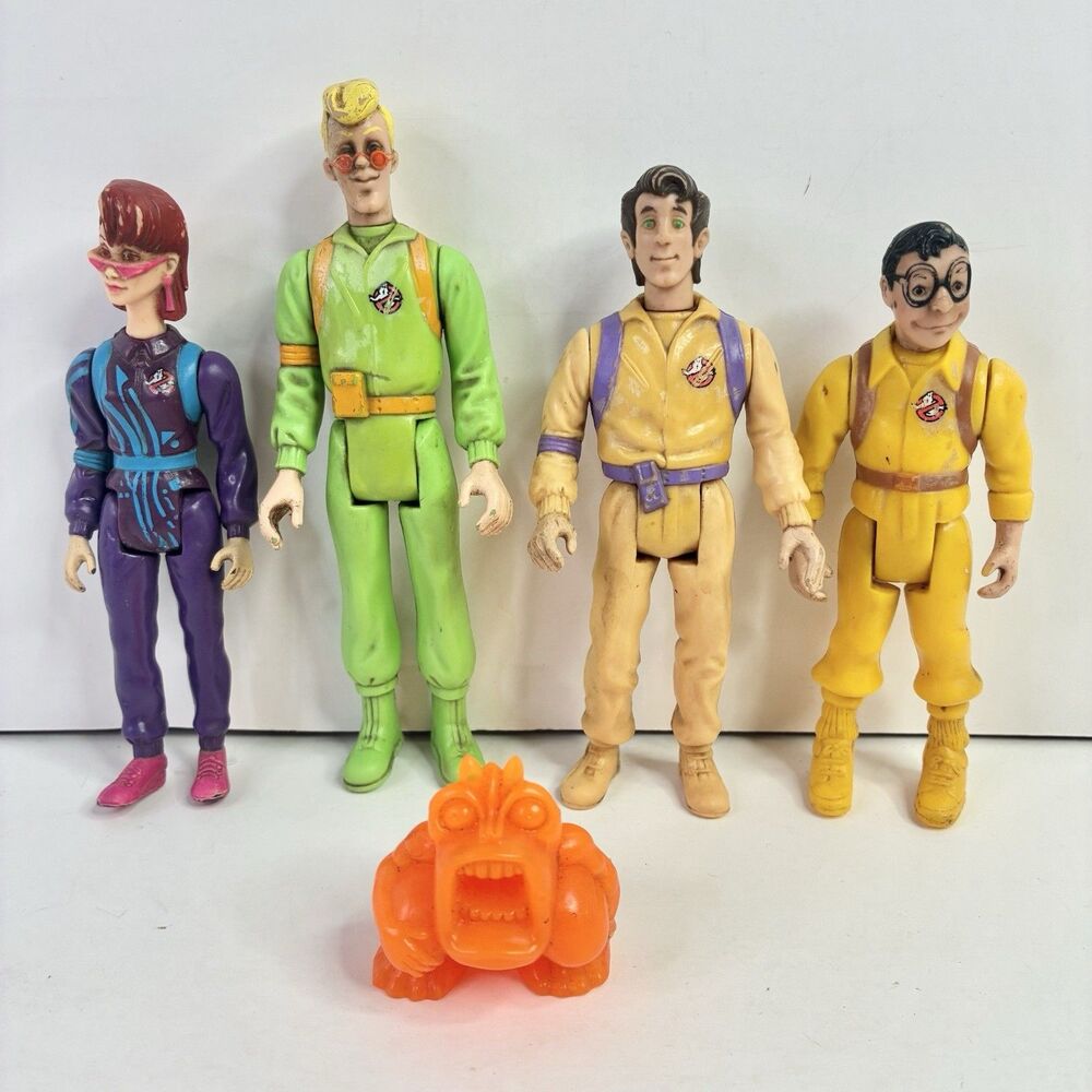 The Real Ghostbusters Slimed Heroes Figure Lot Egon Louis Peter Janine *ISSUES*